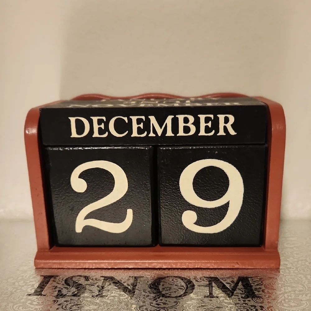 Black and Brown Perpetual Calendar